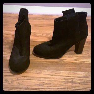Lemaré Black Suede Booties